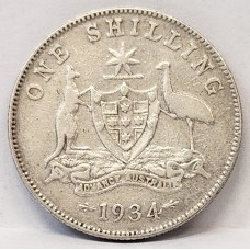 AUSTRALIA 1934 . ONE 1 SHILLING AUSTRALIA 1934 . ONE 1 SHILLING